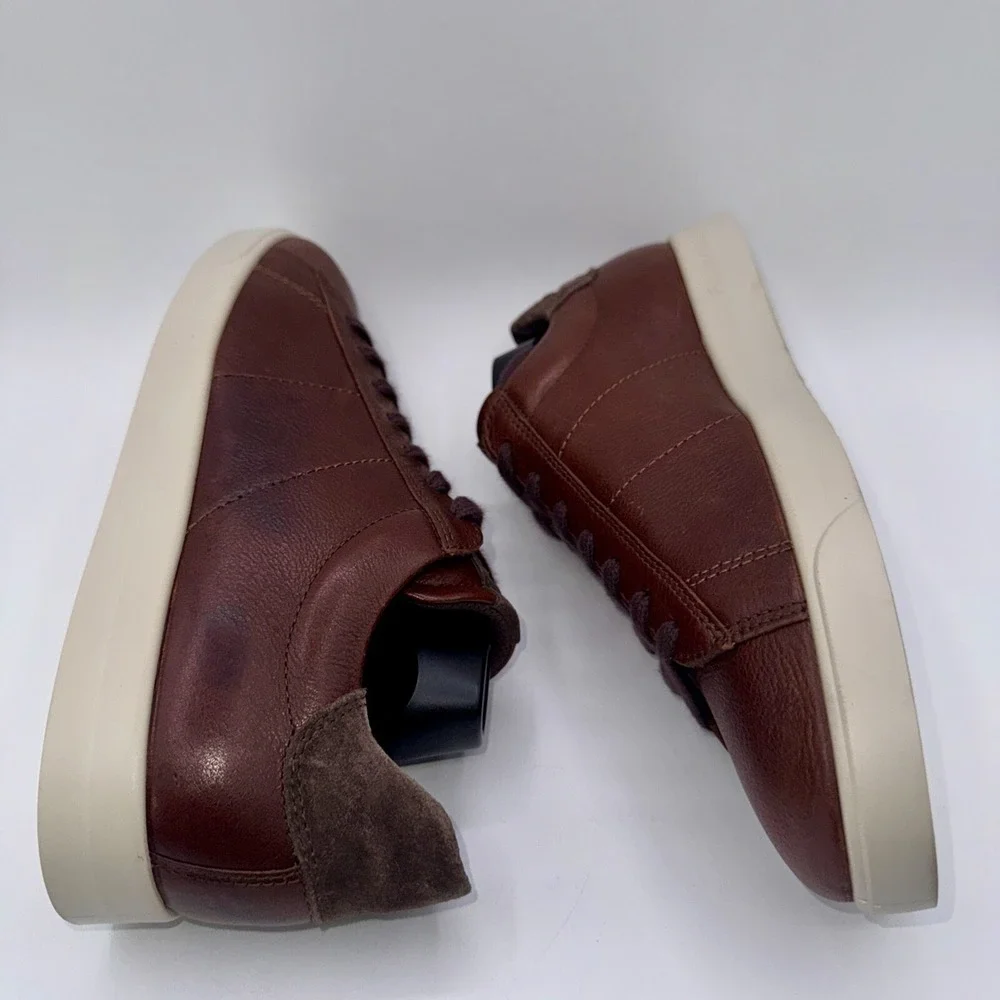 ECCO Street Lite‎ Retro Shoe Men's Size 7 - 7.5 EU 41 Rustic Brown Leather